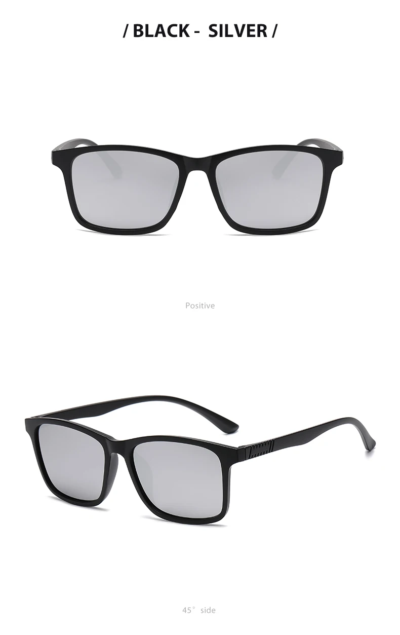 2024 neue Herren Business Polarisierte Sonnenbrille Quadratischen Rahmen Mode Sonnenbrillen Outdoor Angeln Fahren – Detail 14