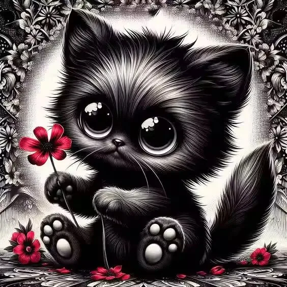 

CHENISTORY 5D DIY Diamond Painting New Arrivals Black Dog Diamond Mosaic Embroidery Animals Paintings For Interior Home Decor