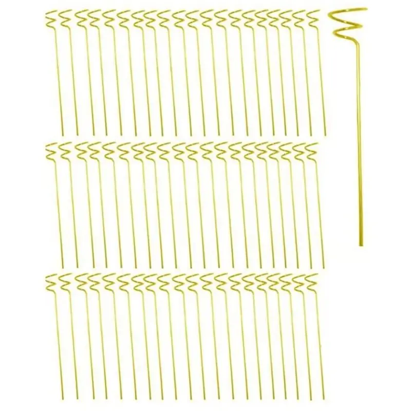 ABFI Garden Light Holder-12Inch 60Pcs Elegant Iron Art String Light Stakes For Outdoor Decor, Lawn, Patio, Pathway