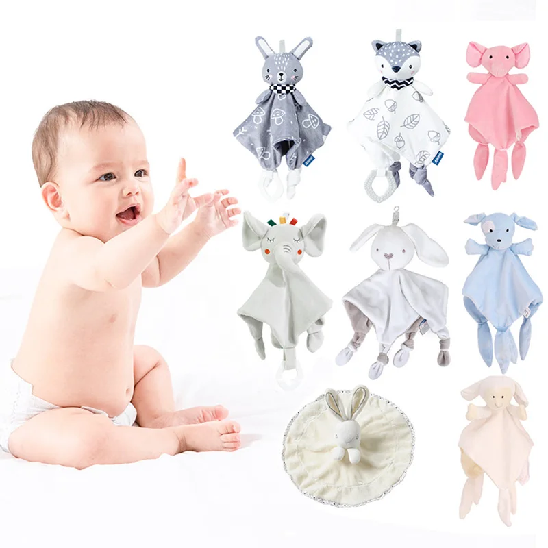 Baby Comforters Blanket Newborn Snuggle Baby Plush Toy Sleep Doll Bunny Stuffed Soothe Appease Comforter Towel Infant Gift Toys