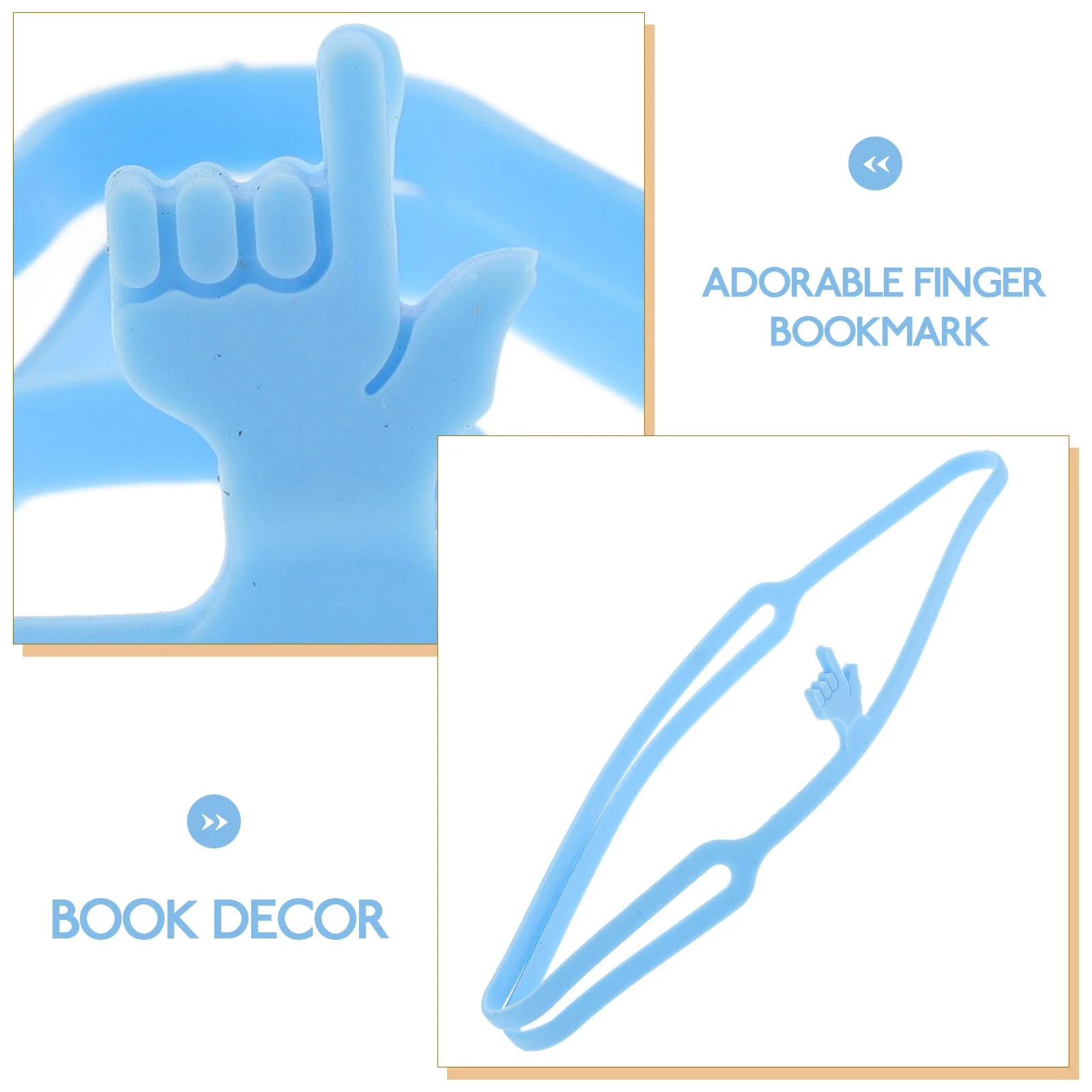 6 قطع من الإشارات المرجعية المصنوعة من السيليكون، علامات صفحة مرنة رائعة للكتب والطلاب والقرطاسية وشريط مطاطي