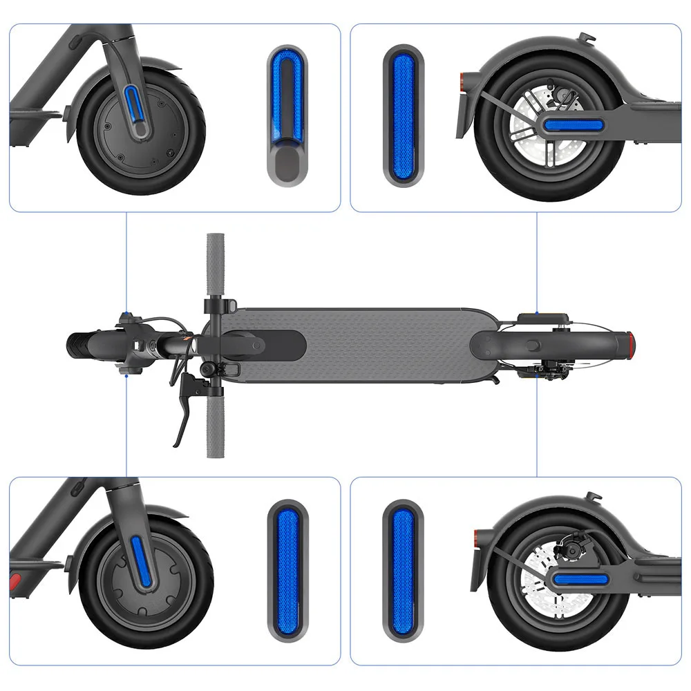 Für Xiaomi Mijia MI M365 1S Pro E-Scooter Reifen Splash Fender Sets Gabel Schutzhülle Radnabe kappe Reflektierende Schalen – Detail 28