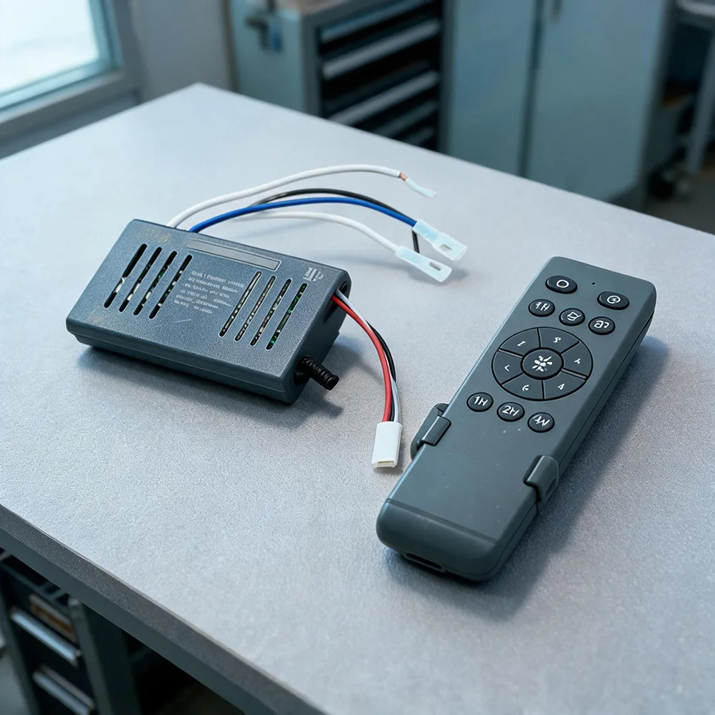 The DC Variable Frequency Remote Control For Ceiling Fans With Lights Versatile Compatibility Quiet Low Noise Operation