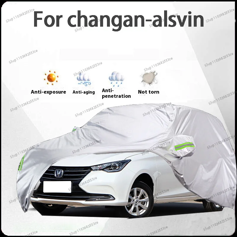 

For ChangAn Alsvin Fit Car Cover - Waterproof, Dustproof, Sunshade (UV), Snowproof | Silve Full Cover with All-Day Protection