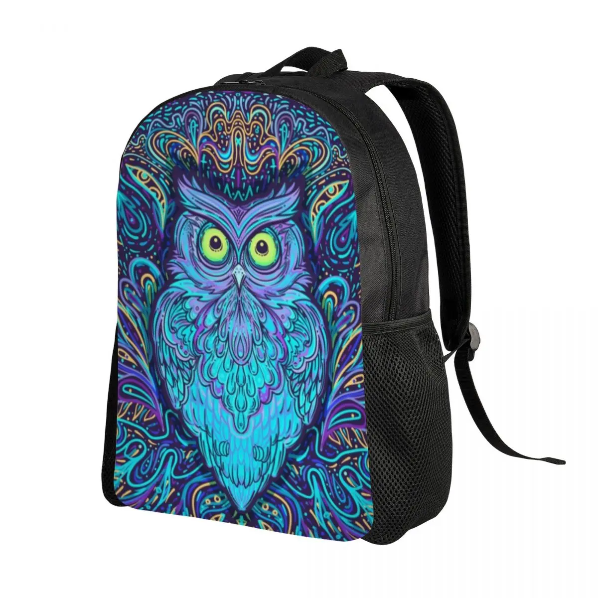 Owl Mandala Backpacks for Men Women Waterproof School College Animal Bag Printing Bookbags