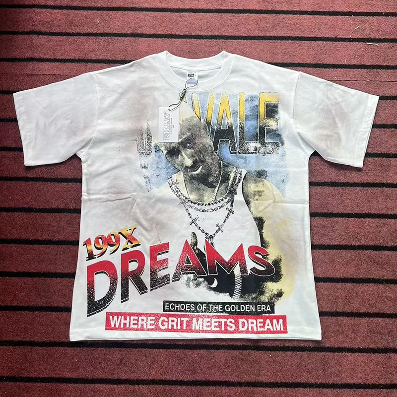 

Высокое качество VALE VALLEY Dreans мытая ручная потертая футболка модные футболки мужские летние стильные женские винтажные футболки футболка