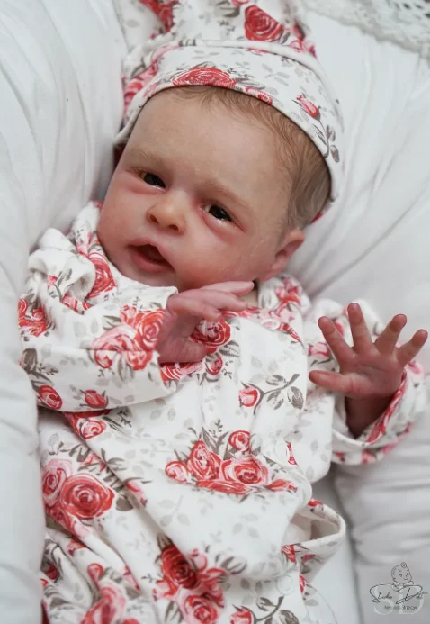 18in Levi Fresh Color Soft Touch Reborn Baby Doll Kit, New Arrival Unpainted Unfinished DIY Parts with Cloth Body and Eyes