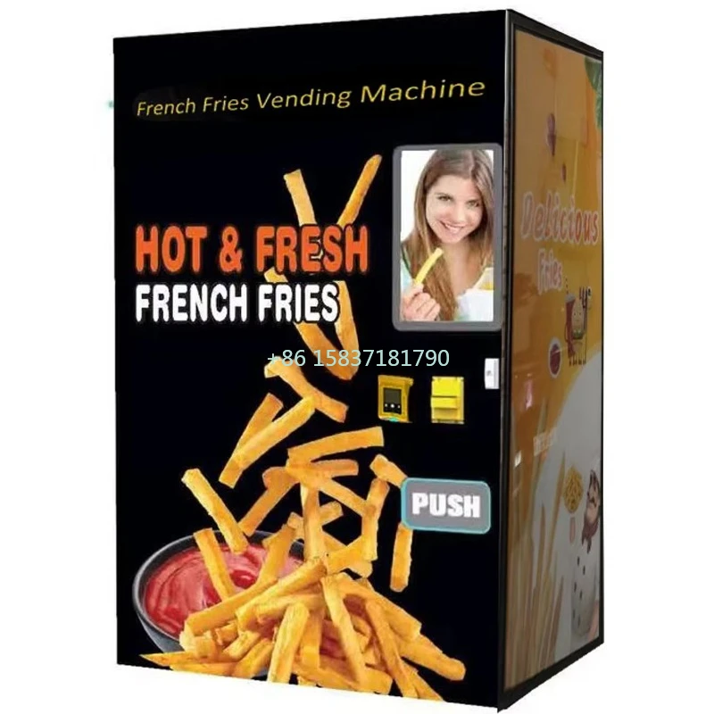 

Hot Sale French Fry Vending Machine Automatic French Fries Vending Machine Fry Chip Chicken Auto Snacks Maker Vending Machine