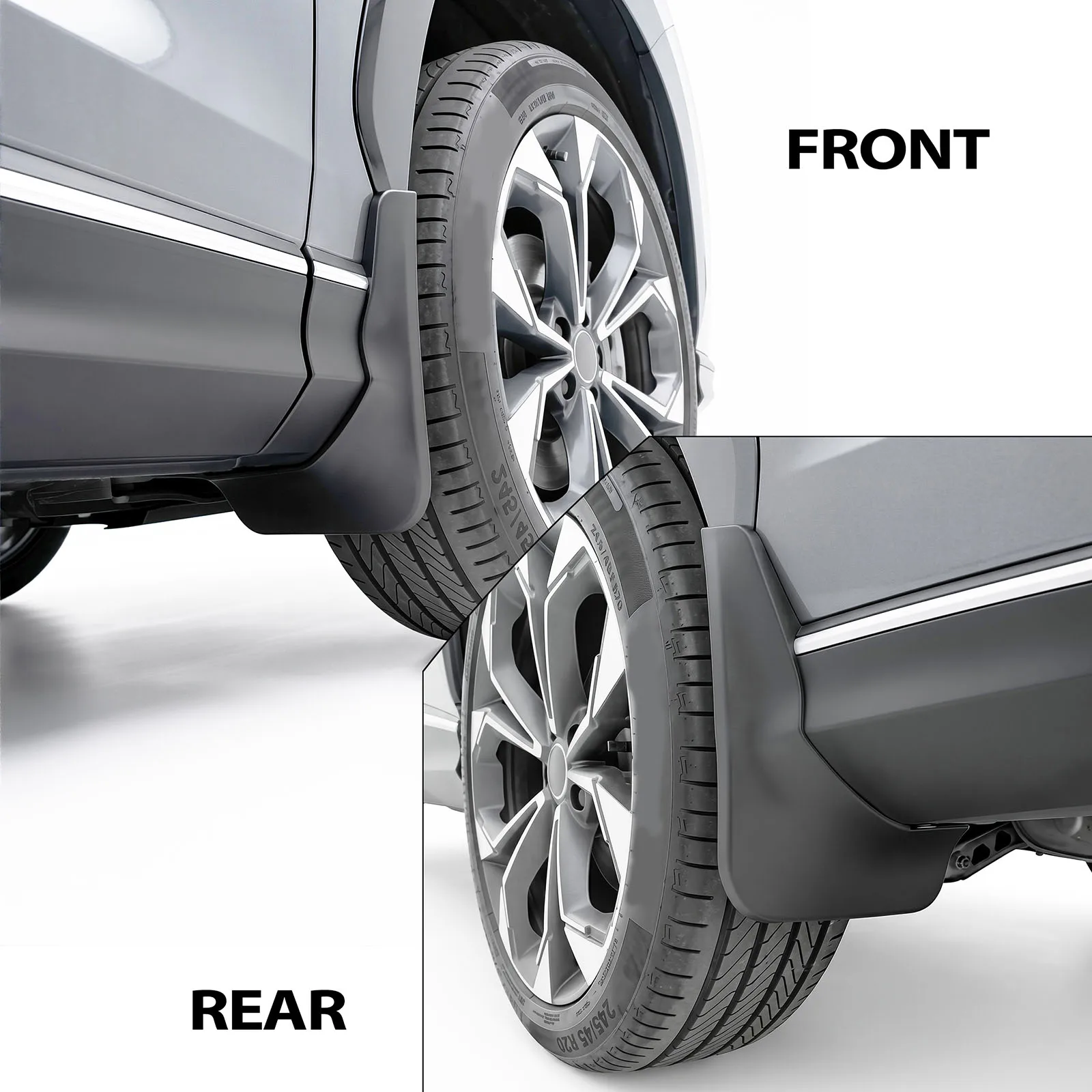 Set of 4 For MG HS EHS MK2 2024 2025 2026 Moskvich M70 Hybrid Petrol Mud Flaps Splash Guard Mudguard Fender Cover Front Rear