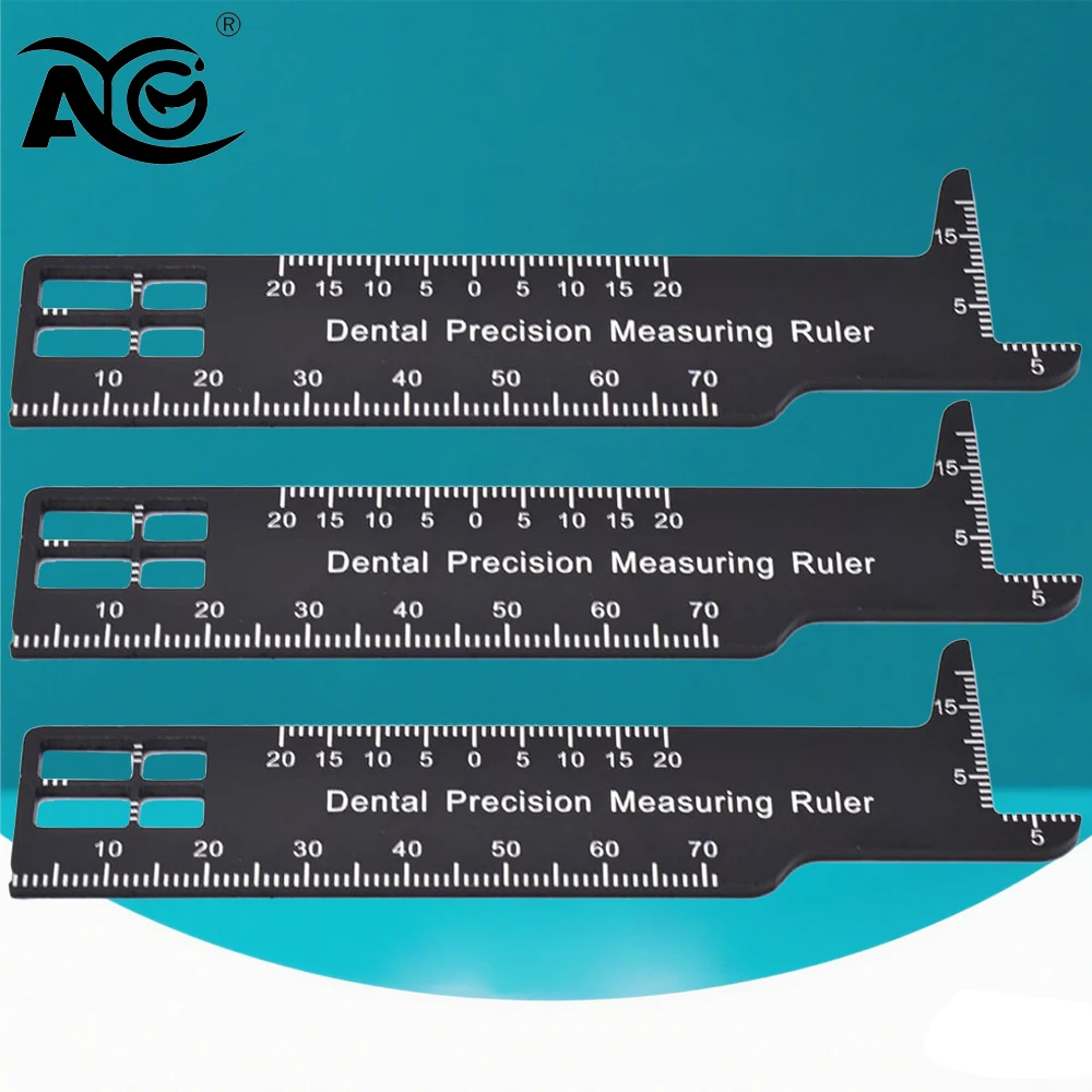 

AG Стоматологическая прецизионная измерительная линейка, двухсторонняя шкала, алюминиевая многомерная линейка, эндодонтические медицинские инструменты, лаборатория
