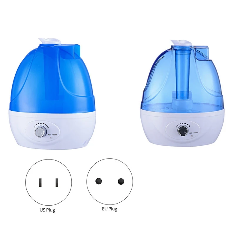 Cool Mist Air Humidifier 2.5L Quiet Ultrasonic Humidifiers For Bedroom & Large Room-Adjustable-360° Rotation