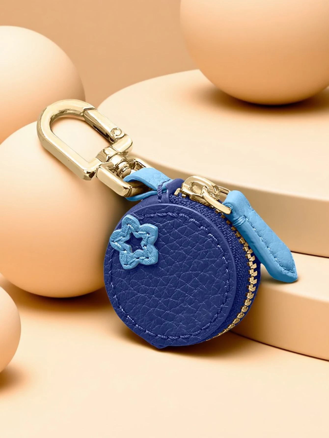 Mehrteiliges Set - Mini Niedlicher Blaubeer-Frucht-Anhänger Geldbörse Schlüsselanhänger Modischer PU-Leder-Anhänger Kleine Tasche Geschenk für Frauen – Detail 6