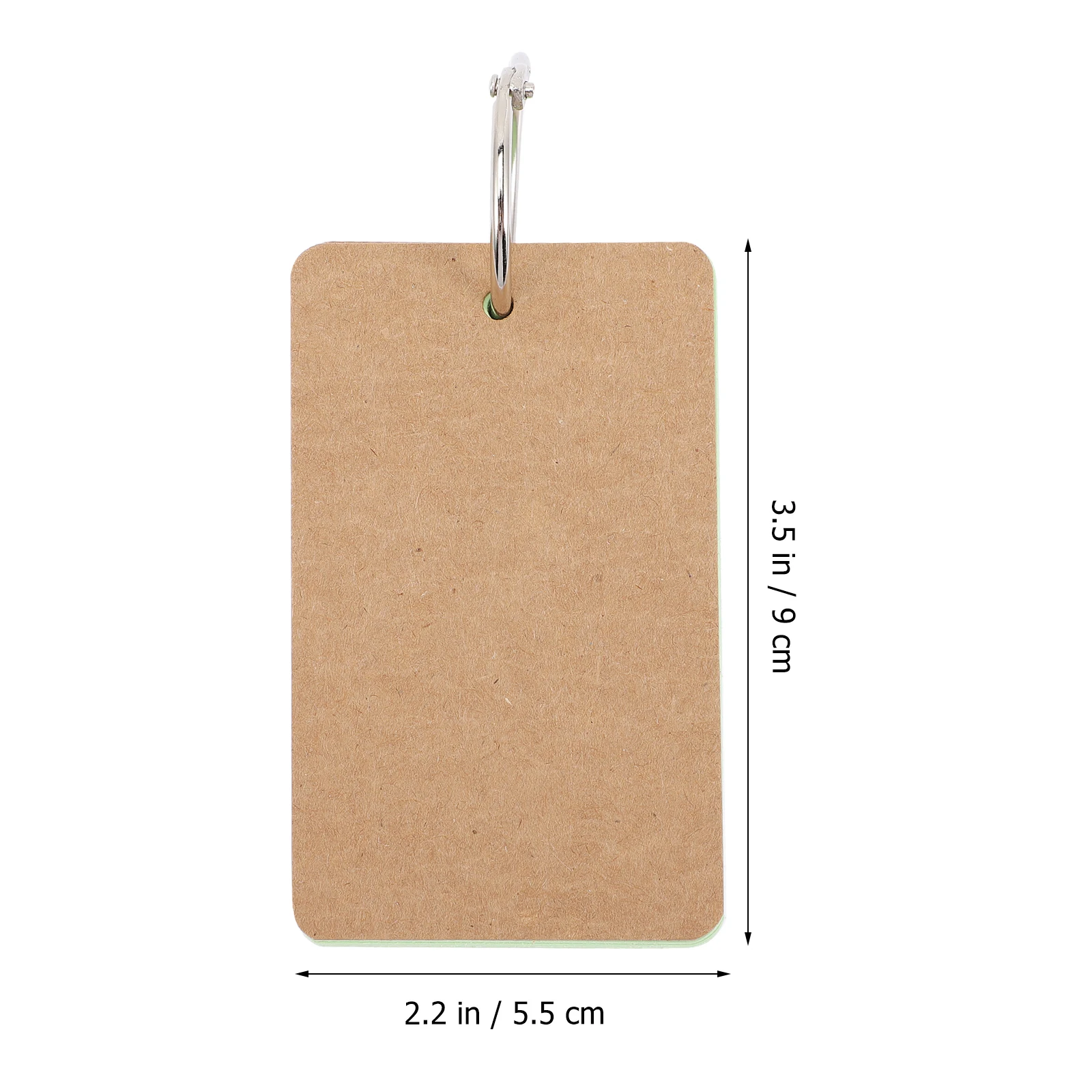 

6 pcs Multicolor Blank Word Cards Hole Punch Notebooks Iron Ring Binder 50Pages Each DIY Studying Office Supplies Flashcards