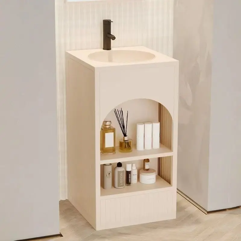 

Bathroom washbasin, small retro washbasin, integrated sink, barbecue net