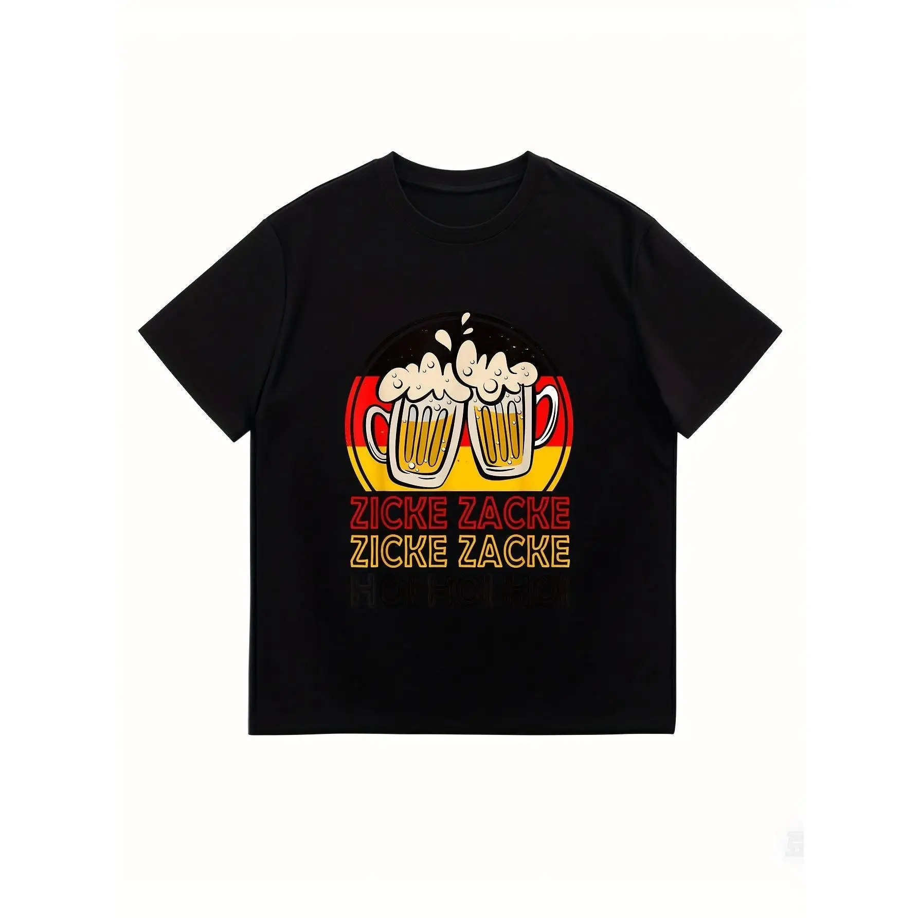 

Funny Oktoberfest T-shirt, Zicke Zacke Graphic Tee, German Beer Festival Gift, Humorous Drinking Shirts for Men Women