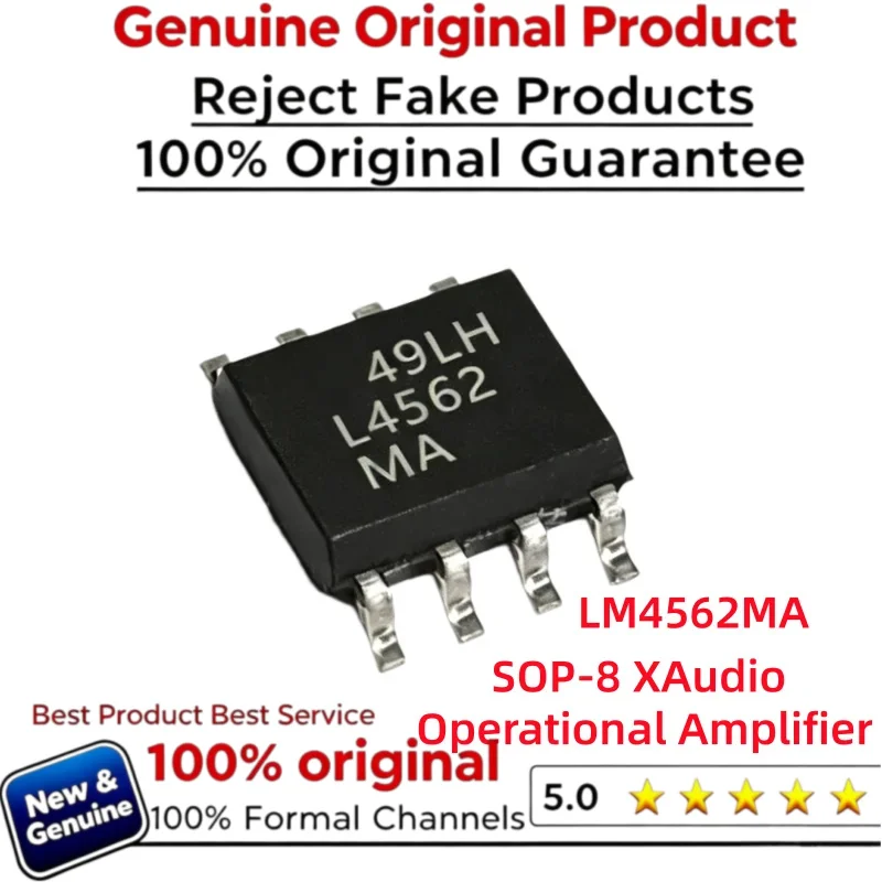 5-10pcs 100% New and Genuine Original L4562 LM4562MAX LM4562MA LM4562 Audio Operational Amplifier SOP-8 Free Shipping
