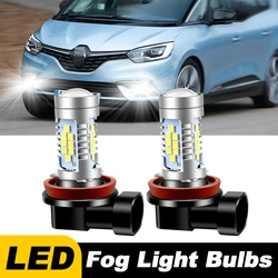 2pcs For Renault Scenic Grand Scenic 2 3 4 ,Fluence ,Kangoo Express Car LED Front Fog Light Blubs H11H8 H16JP Lamp Accessories