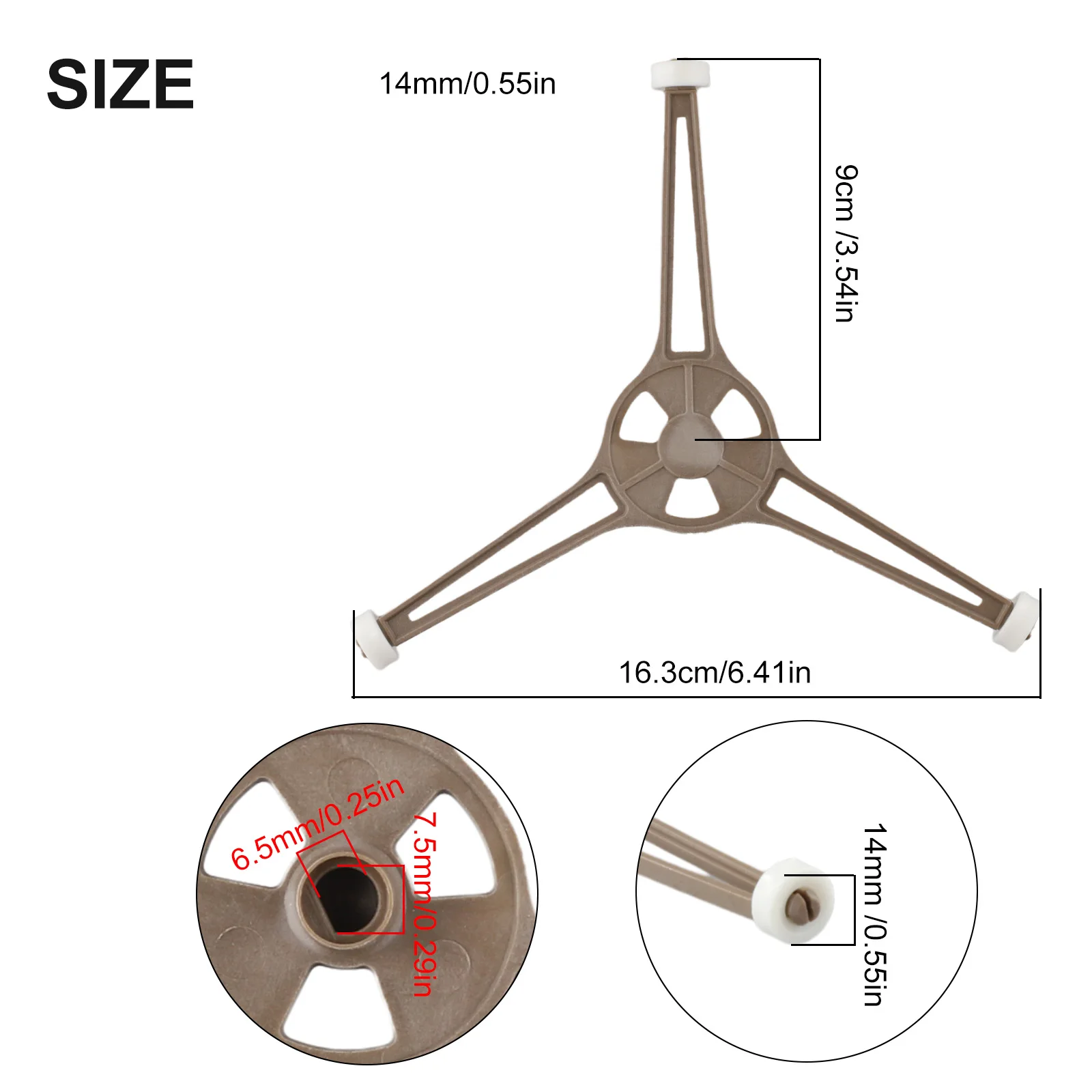 Extend Lifespan Microwave Smooth Rotation Part Name Repair And Extend Lifespan Connects Turntable Tray And Motor