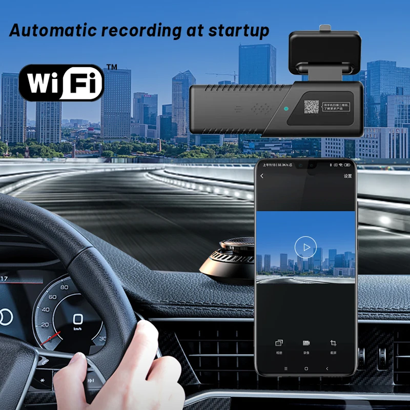 HD1080P DVR Dash Cam Mini hidden Mobile WiFi app  usb ACC 24H Monitor WDR Video Recorder Night vision Loop recording black box