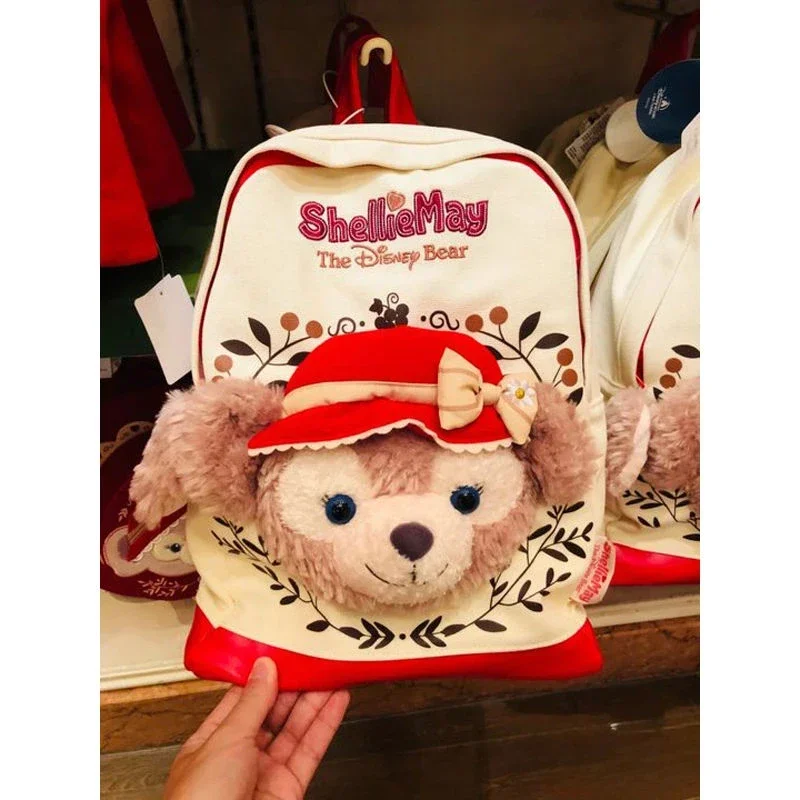 Shanghai Disneyland Disney Cartoon Bear Duffy  shoulder bag Backpack  Lovely Schoolbag Kindergarten Kids gift