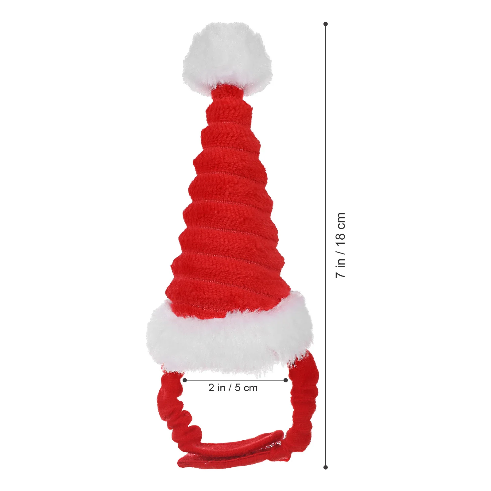 

2Pcs Christmas Hat Pet Holiday Cap Soft Comfortable Headwear for Small Dogs Cats Hamsters Party Outfits Dog Christmas Cap