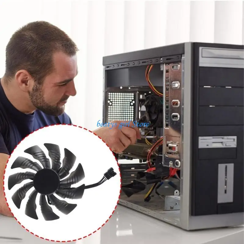 

C7AB 95MM 4PIN видеокарта вентилятор охлаждения охлаждения для 1080 1080TI ГРИАНСКИЙ КАРТЫ ФАН