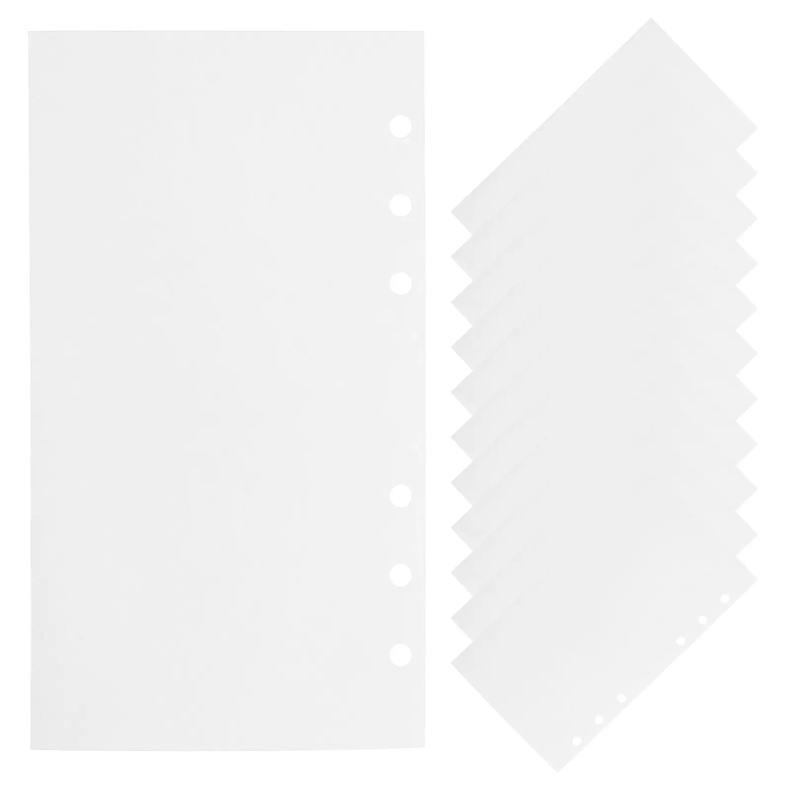 40Sheet Sticker Release Paper A6 Double-Sided Binder Refills 6 Ring Loose Leaf Notebook Insert Sheets Scrapbooking Supplies