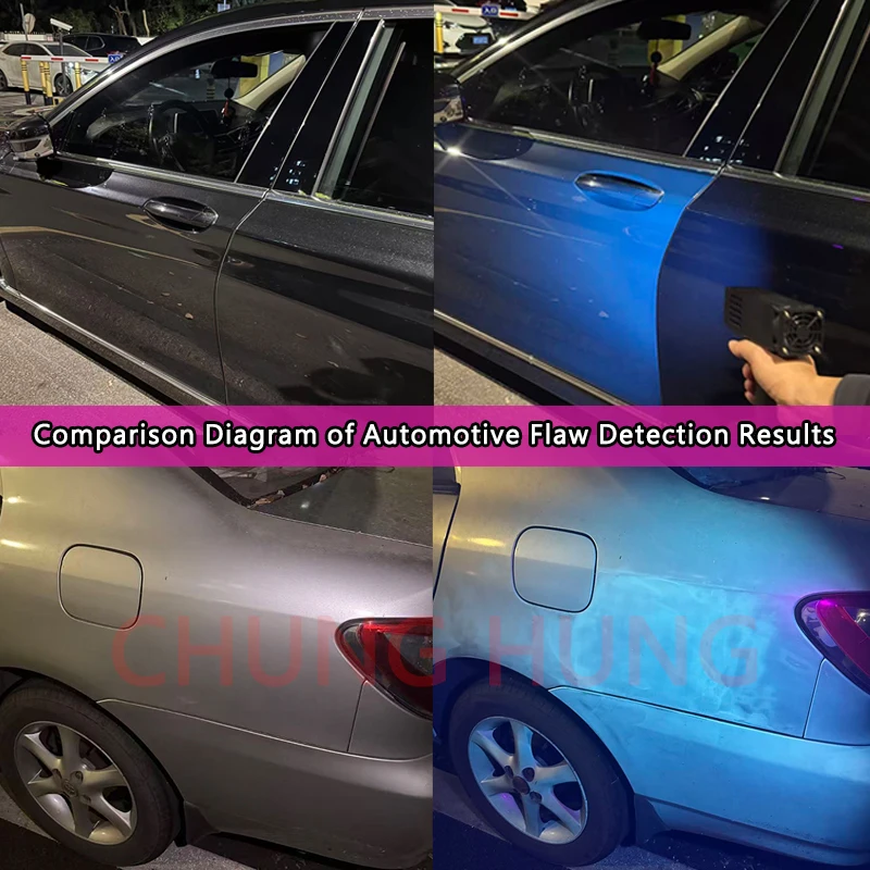Suitable for Atomic Ash Putty Automotive Defect Detection UV Lamp Portable Rechargeable 80W 365nm Handheld UV-LED Curing Lamp