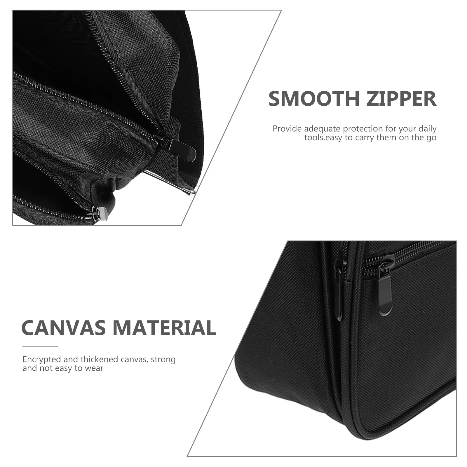 Canvas Tool Bag Premium Wear Resistant Durable Tool Carrying Organizer Crossbody Bag for Electrician Carpenter Maintenance
