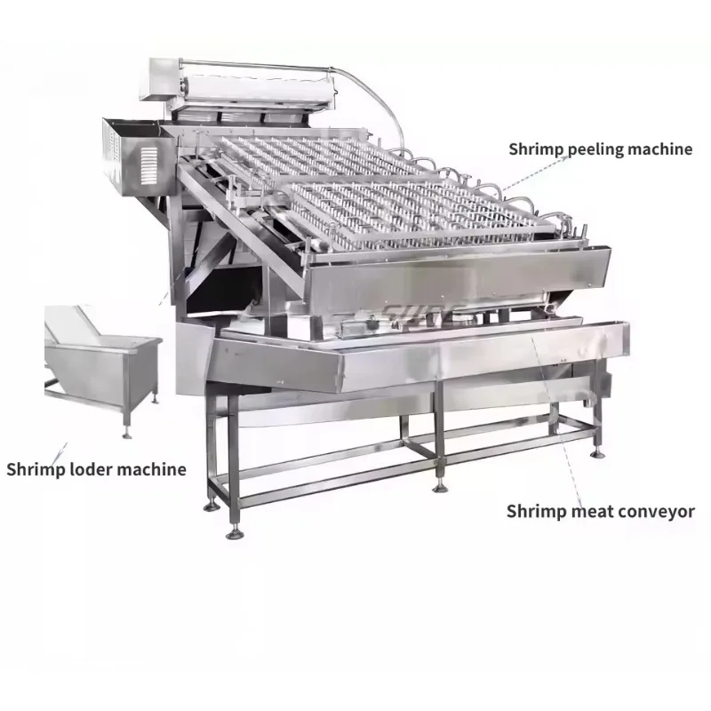 Neues Design, Garnelenschalenentferner, automatische Garnelenschälmaschine, 304SS, leicht zu reinigende Verarbeitung von Küchen