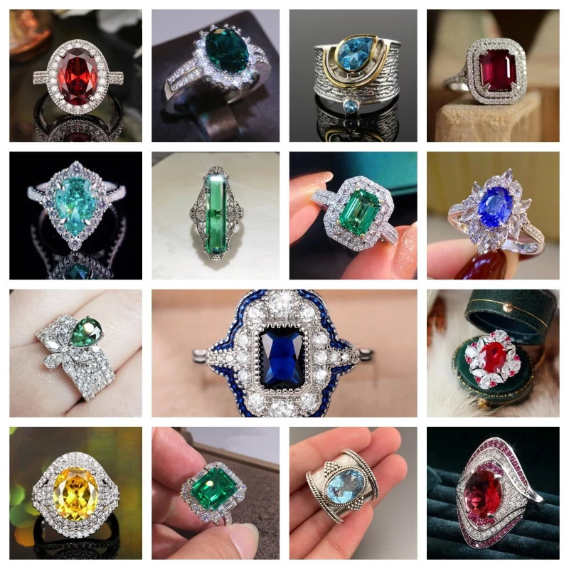 Jewelry Making Magazines - Stacked Style Light Luxury Zircon Ring