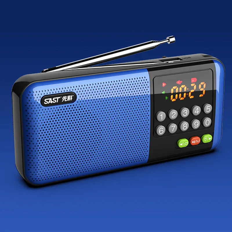 

Беспроводное мини-радио HIFI Stereo с FM, умным LED-дисплеем, цифровым радиоприемником, фонариком, поддержкой TF-карт, USB и разъемом для наушников 3,5 мм