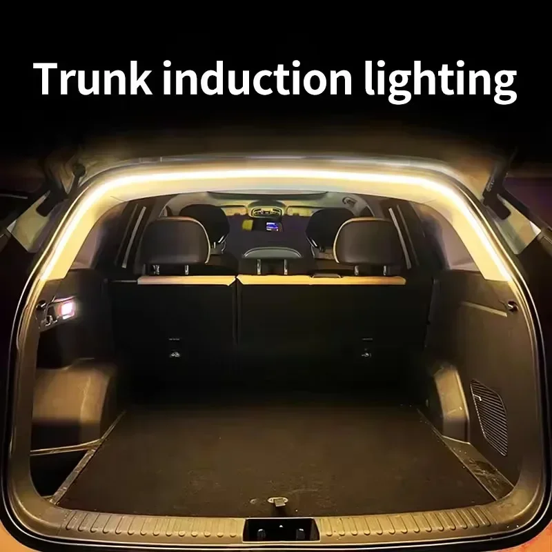 Iluminación de Maletero de Alta Luminosidad para Automóvil, Luz Ambiental, Decoración Interior, Tira de Luz LED para Pue