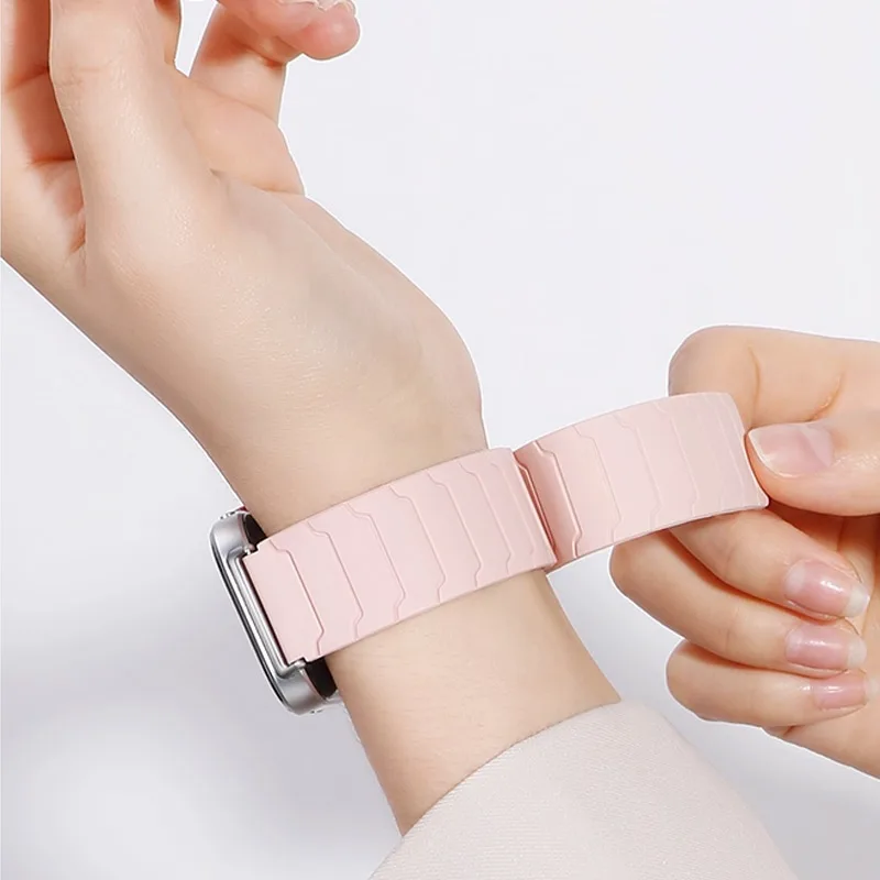 

Поп-магнитный силиконовый ремешок для Huawei Watch Fit 4/Fit 3, спортивный браслет, сменный браслет для Huawei Watch Fit 4 Pro/4 Corr