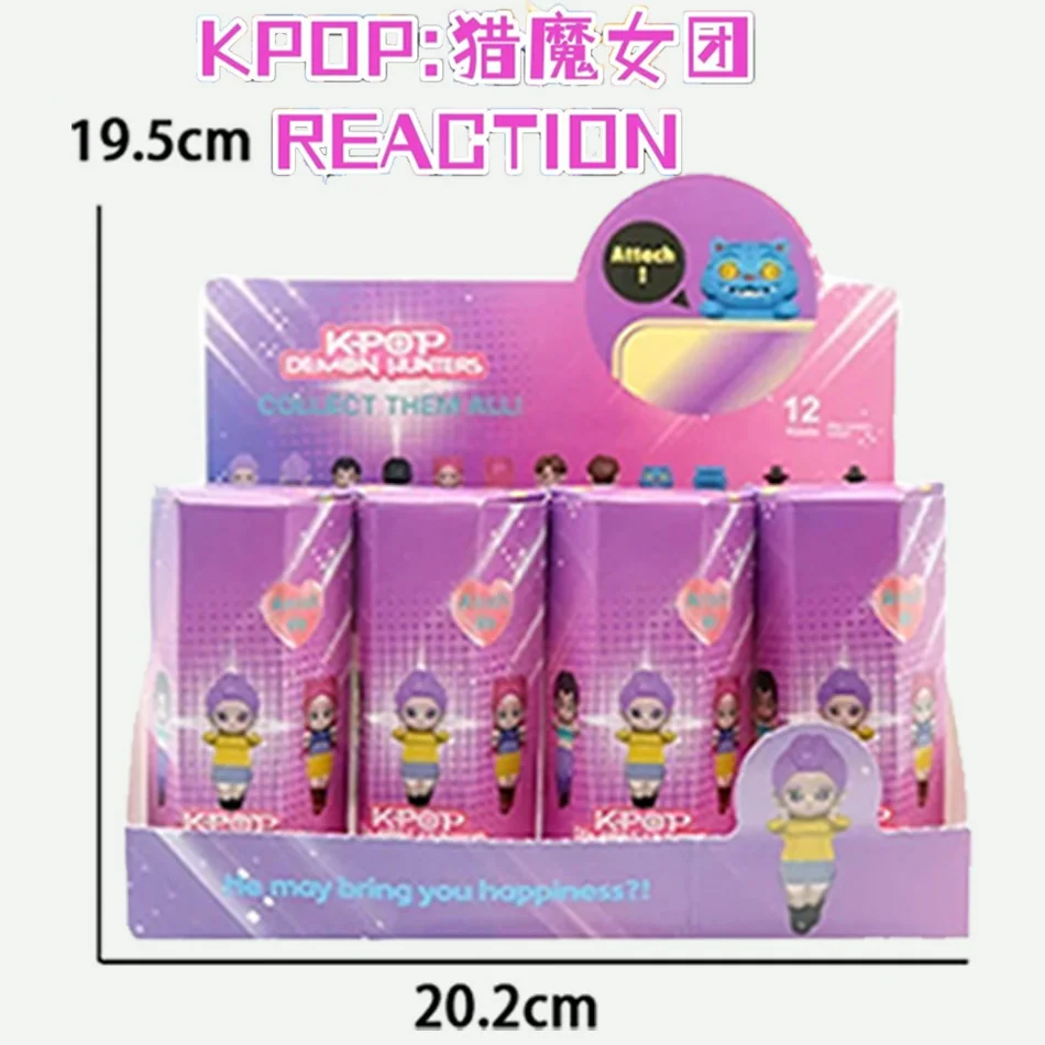 핫 애니메이션 블라인드 박스 케이팝 데몬 헌터즈 피규어 모델 장난감 루미 미라 조이 수시 어린이 컬렉션 및 서프라이즈 선물