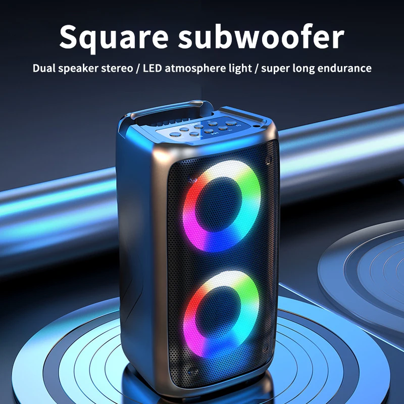 Kinglucky 2301 bluetooth audio home double subwoofer speaker square dance outdoor shop dedicated wireless new small