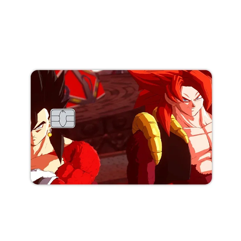 Neue Glitter Dragon Ball Film Abdeckung Aufkleber Anime Mode Figur Pvc Haut Anti-scratch Kredit Bank Debit Bus Visa karte Dekor Spielzeug