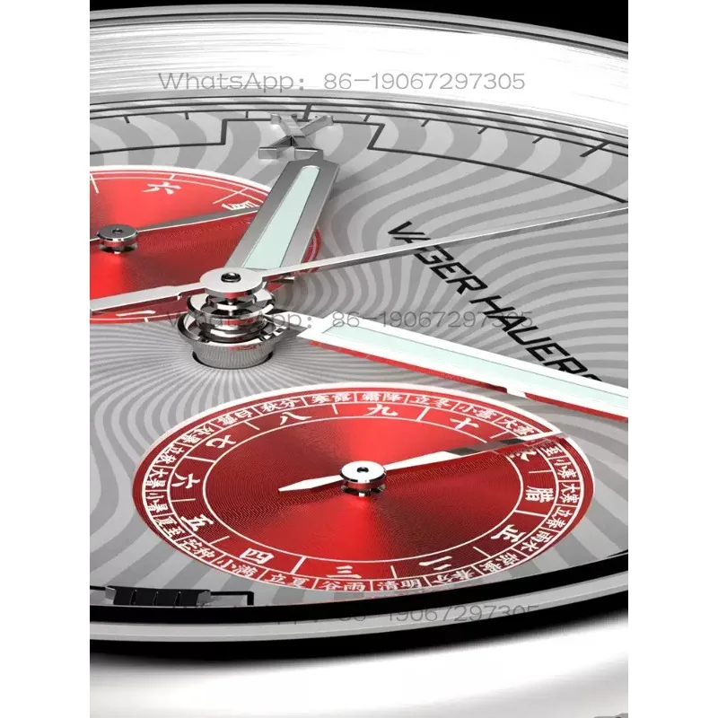 63020  Original Guochao Panda Disc Watch Men's Ultra-thin Automatic Mechanical Watch Calendar Week Waterproof Men's Watch