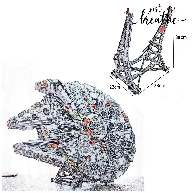 Popular Bandai Launch Ucs Millennium Falcon Building Blocks Premium Craft Fan Celebration Events Compatible With Bricks view 3