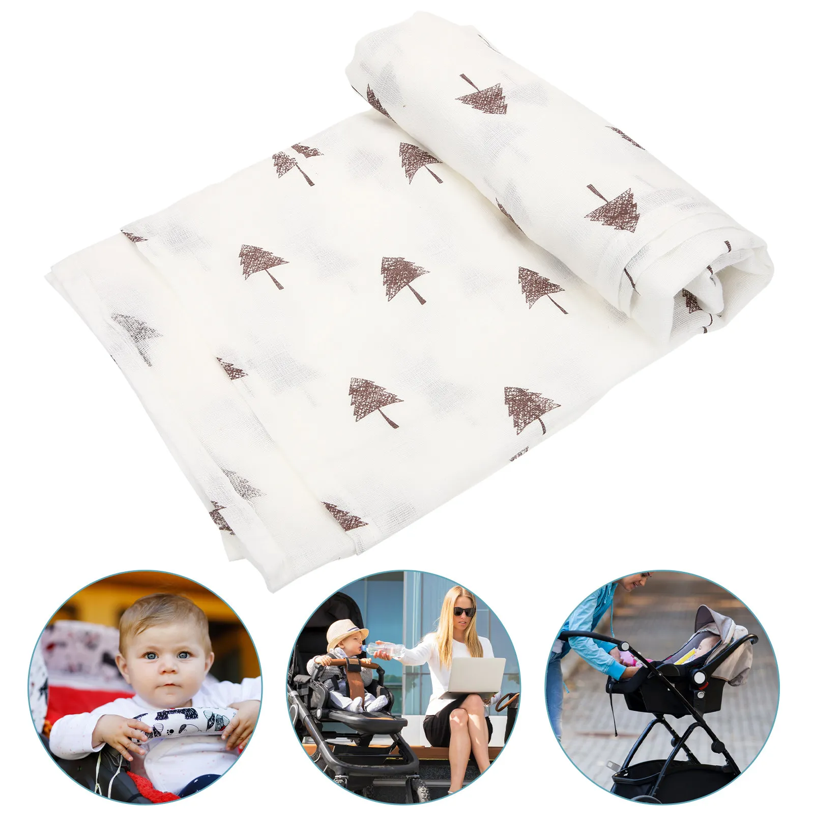 

Baby Stroller Sun Shade Cover Cotton Uv Protection Breathable Outdoor Travel Shopping Stroller Accessory Infant Sunshade Cover