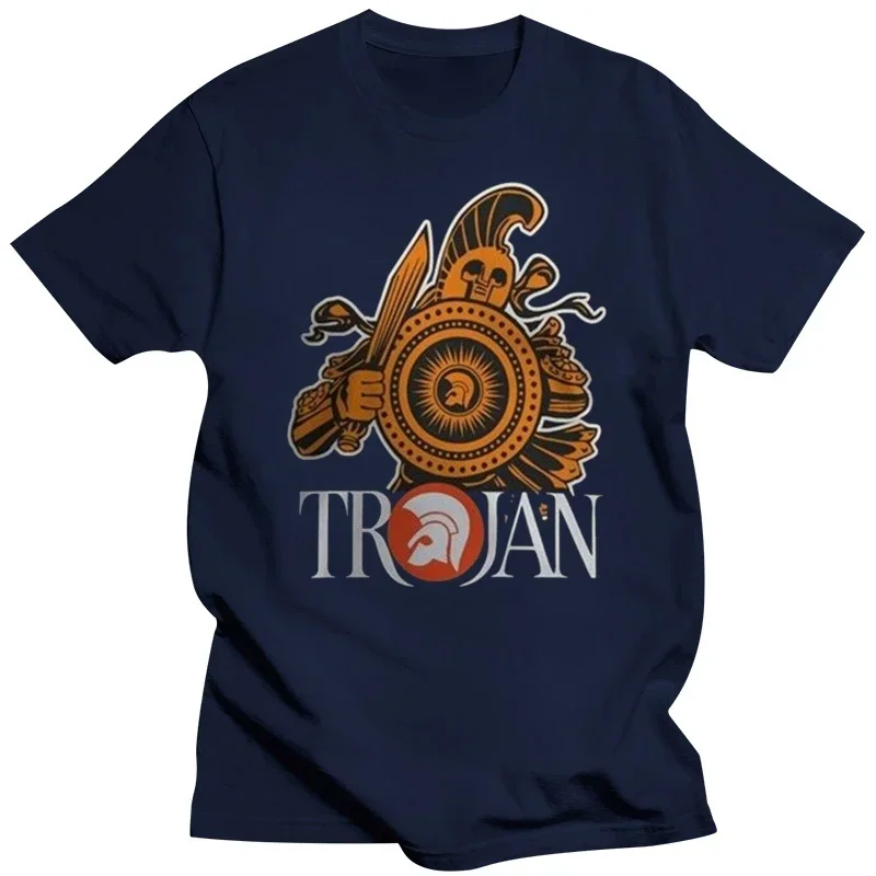 New Popular Trojan Records Men';S Black T-Shirt Size S-3Xl Confortable Tee Shirt