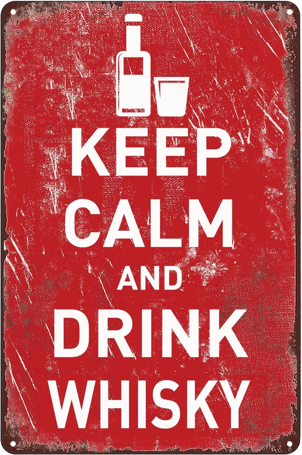 Vintage Metal Signs Keep Calm and Drink Whisky Tin Sign Poster Wall Art Decor Plaque for Home Beer Bar Pub Club Living Room Gara