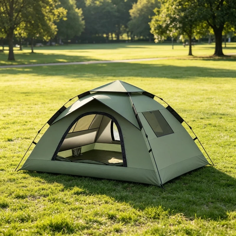 Factory Spot Goods Drop shipping New Double Door Automatic Pop Up Tent for Outdoor Camping