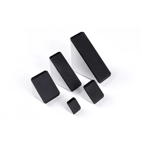 Imagen 2 del producto Soporte de esquina para perfil Industrial, Conector de aluminio de ángulo negro con tapa, 10 piezas, 2020, 3030, 4040, 3060, 4080