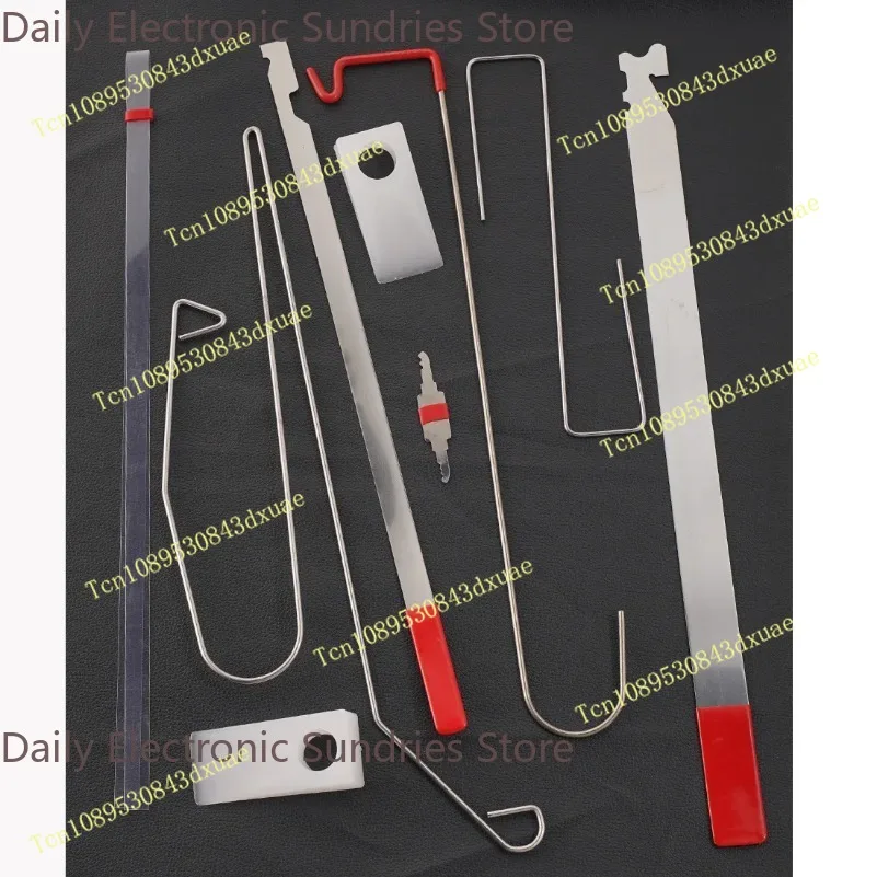 9-Piece Universal Vehicle Lock Rescue Kit Car Truck Door Unlock Kit for Emergency Key Loss