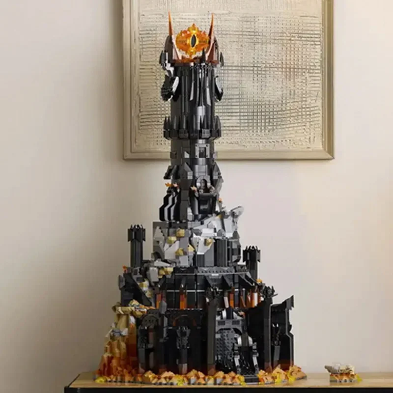 5471 Uds Barad Dur Sauron Torre Oscura El Señor de los Anillos 10333 DIY montar ladrillos modelo juguete cumpleaños decoración navideña regalos