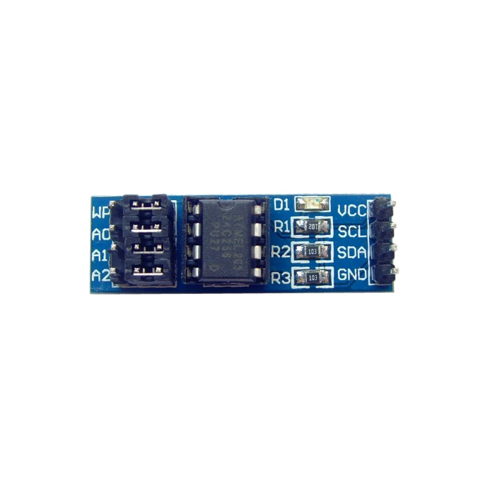 For Arduino AT24C256 24C256 I2C Interface EEPROM Memory Module On Board 8P Chip Socket AT24C256 Storage Module