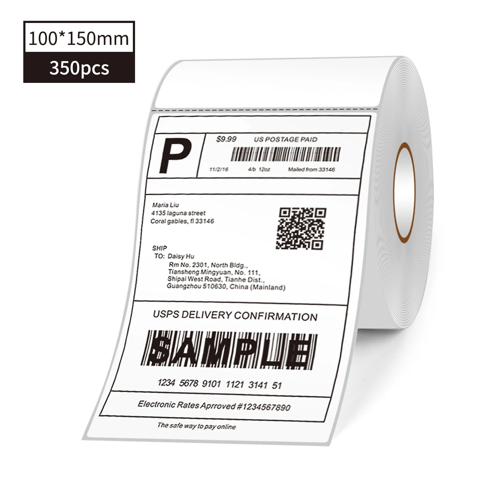 Thermische Verzendlabels Roll Shipping Pakket Thermische Printer All-Purpose Label Papier Sticker Zelfklevend Voor Express