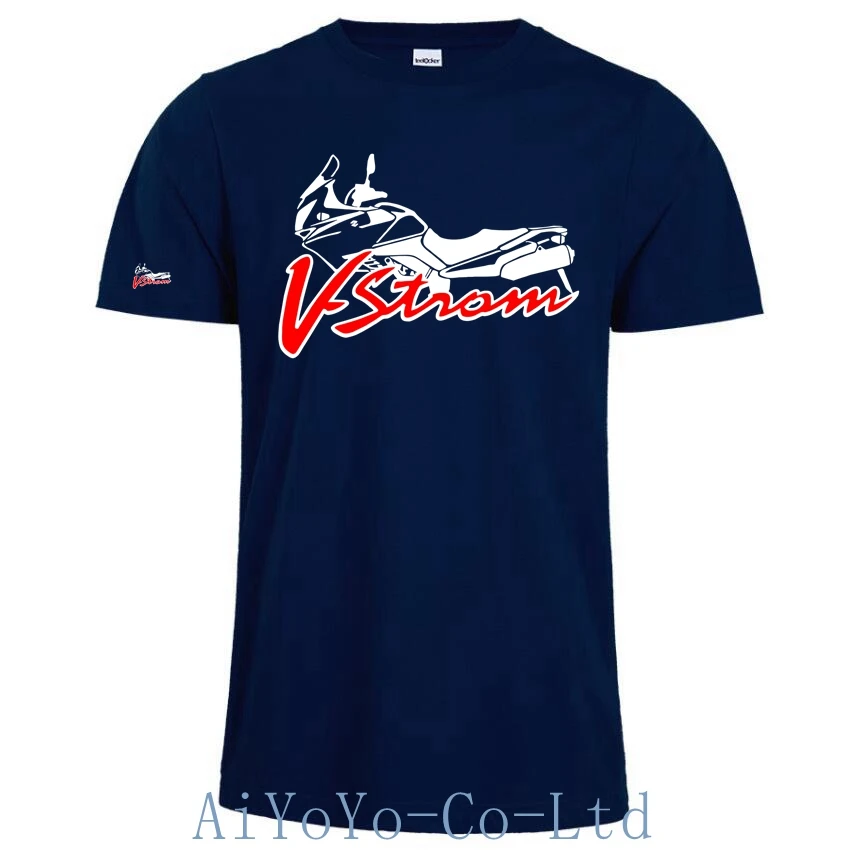 V-Strom DL 650 Motorcycle Motorsport Team Logo_Suzukies_T-Shirt Men Short Sleeve T Shirt Men F1 TShirt