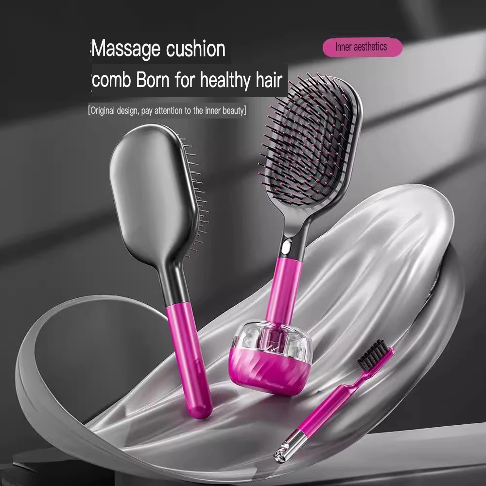 High End Air Cushion Airbag Fluffy Hair, Household Large Board Wide Tooth Men's And Women's Massage Comb, Straight Hair Comb